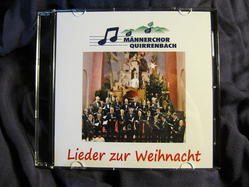 Erste Weihnachtslieder CD des Männerchores aufgenommen