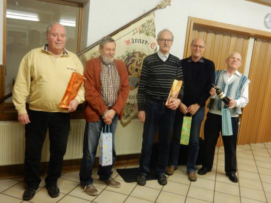 Die fünf fleißigsten Probenbesucher