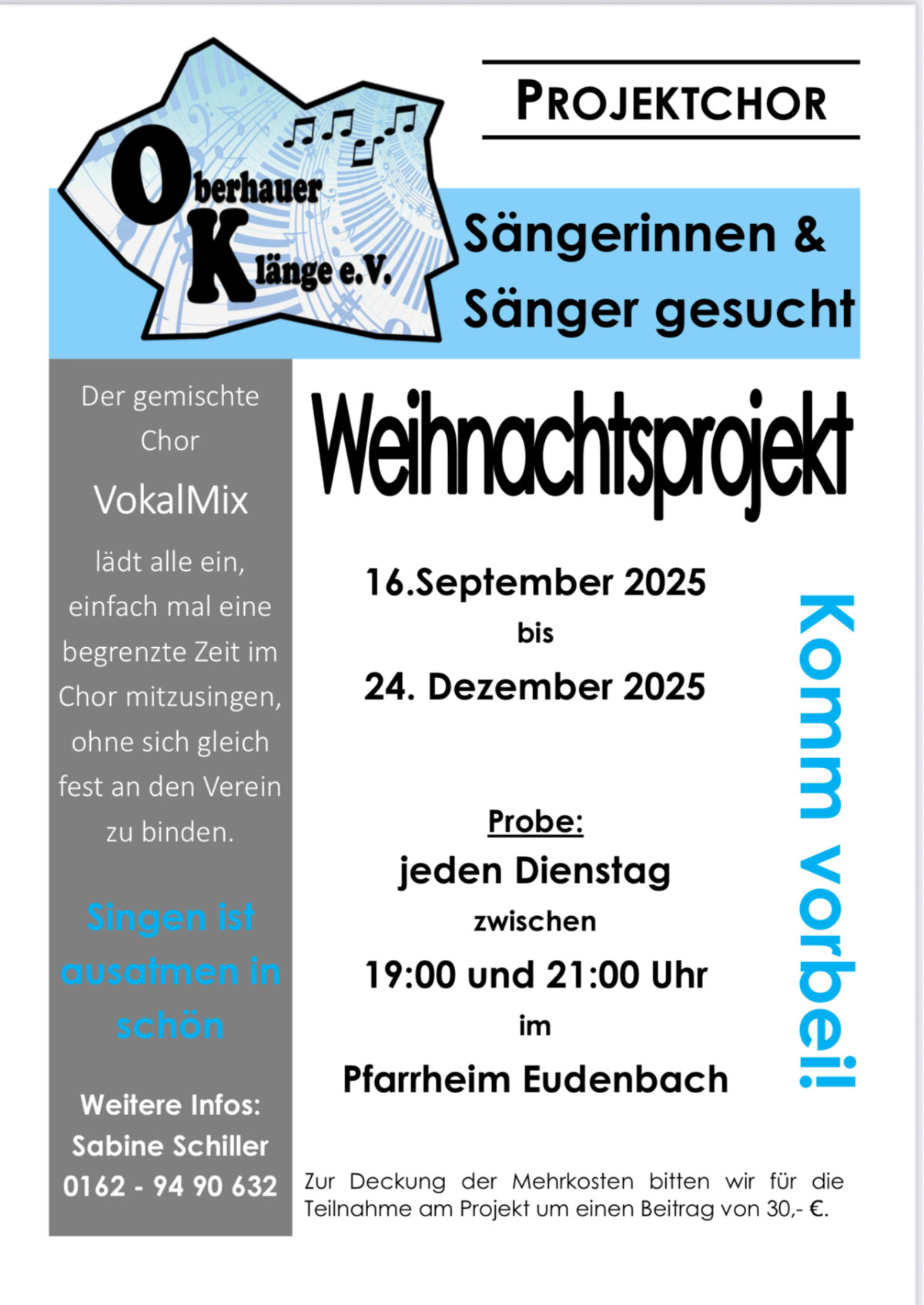 Projektchor Weihnachten 2025